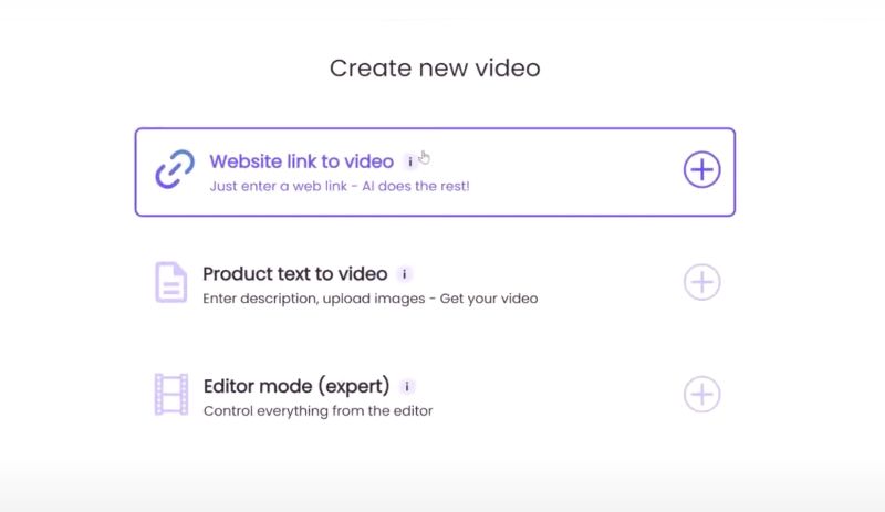 Choose Video Creation Method step 3