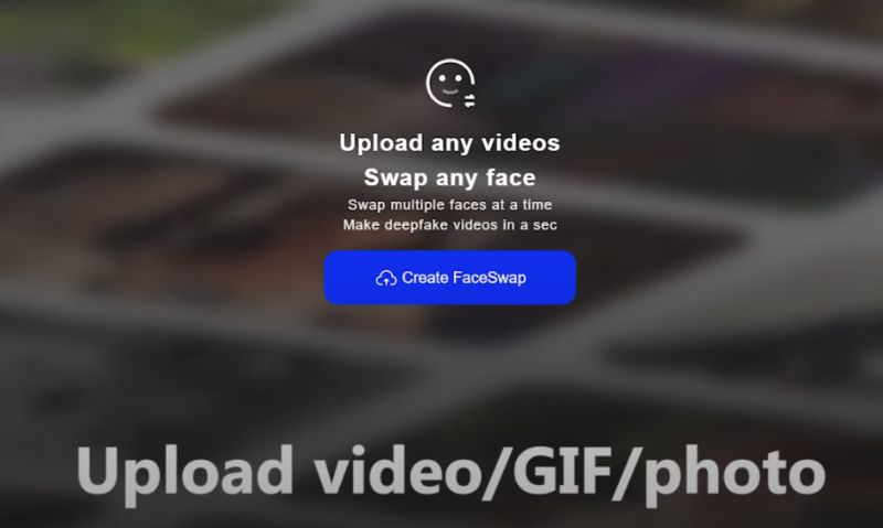 upload video gif photo on deepswap ai