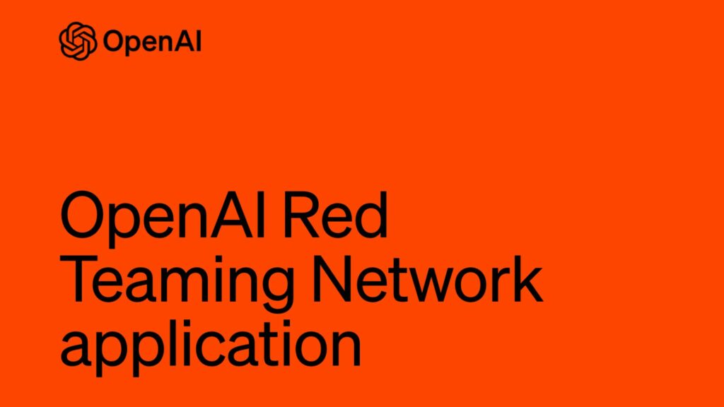 Open AI Sora red teaming network application
